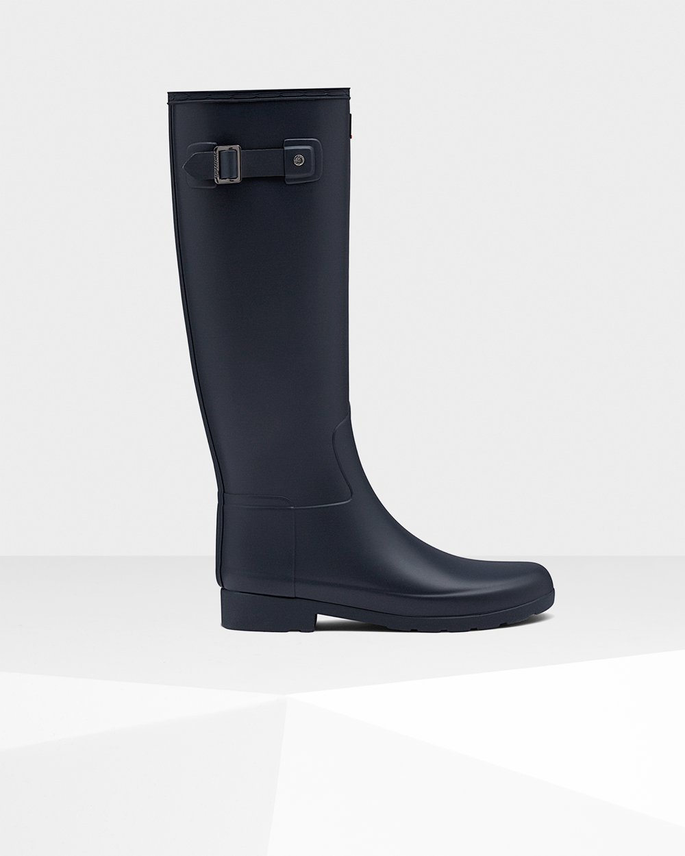 Hunter Refined Slim Fit Tall Rain Boots On Sale - Hunter Womens Boots Navy